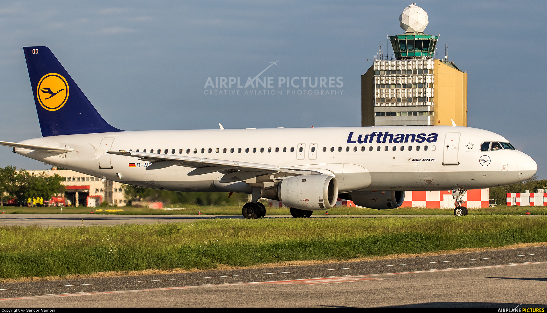 Lufthansa D-AIQD aircraft at Budapest Ferenc Liszt International Airport