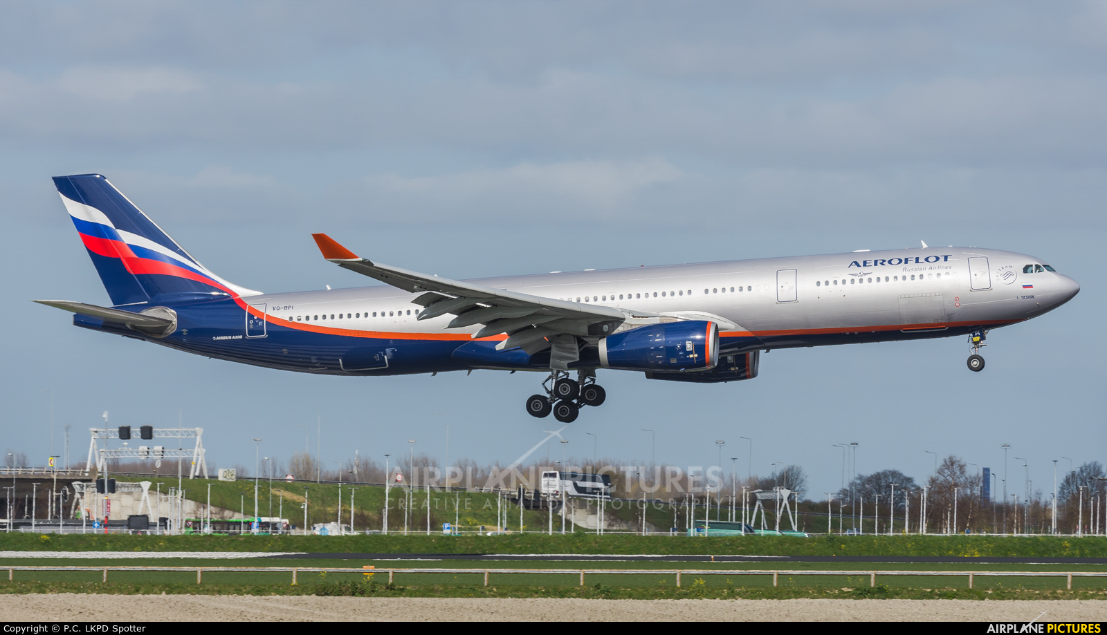 Aeroflot VQ-BPI aircraft at Amsterdam - Schiphol