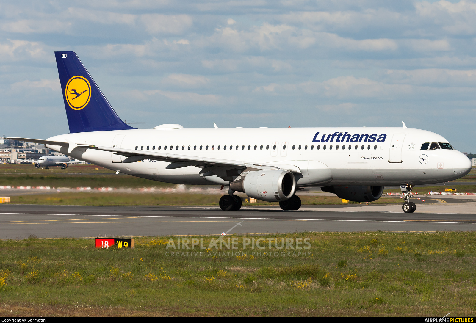 Lufthansa D-AIQD aircraft at Frankfurt