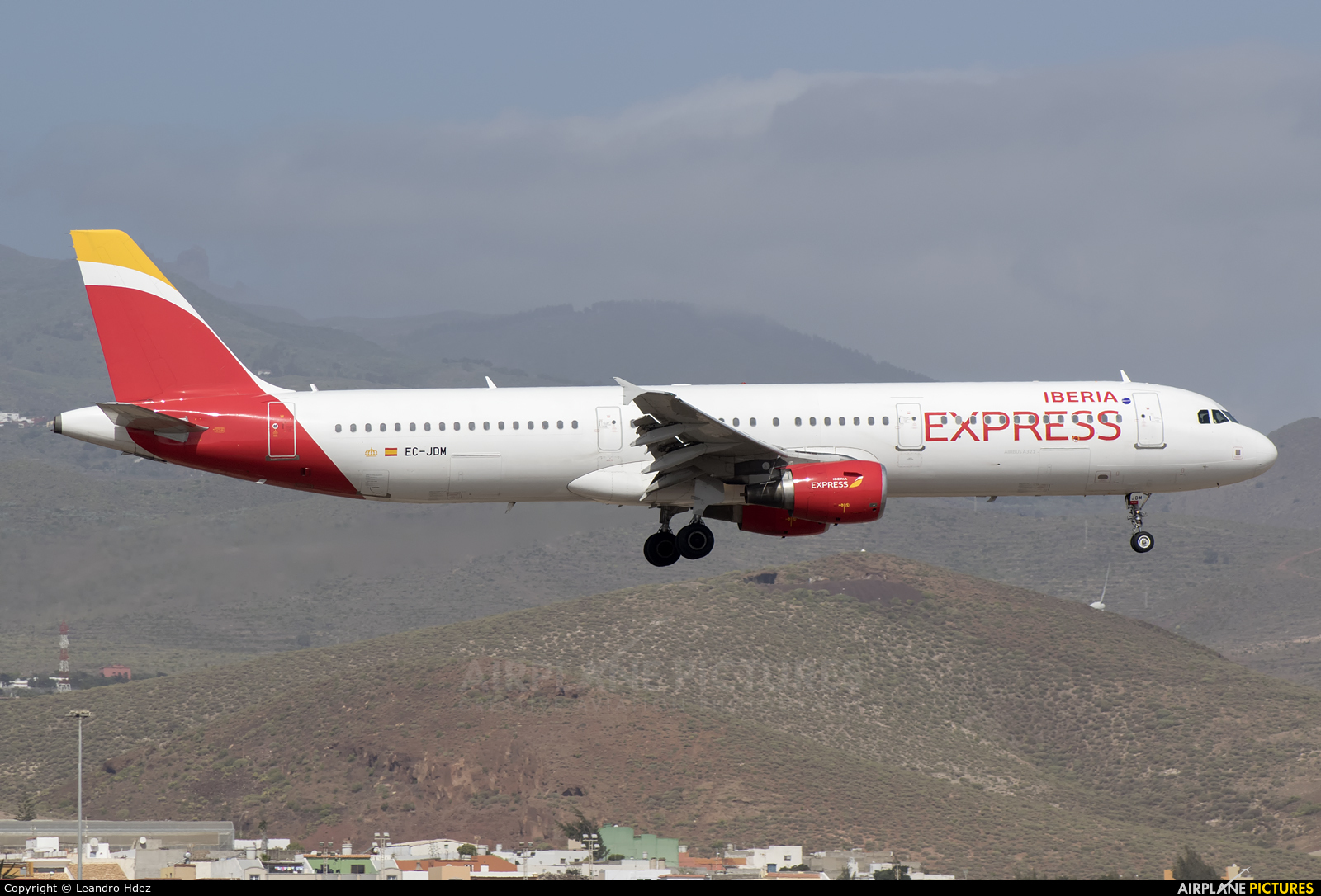 Iberia Express EC-JDM aircraft at Aeropuerto de Gran Canaria