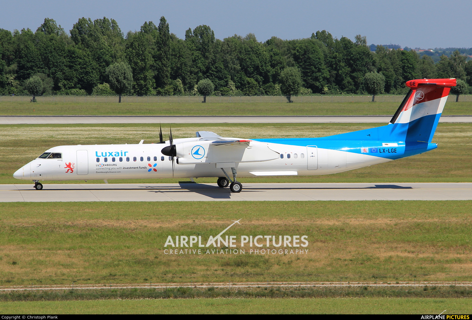 Luxair LX-LGE aircraft at Munich