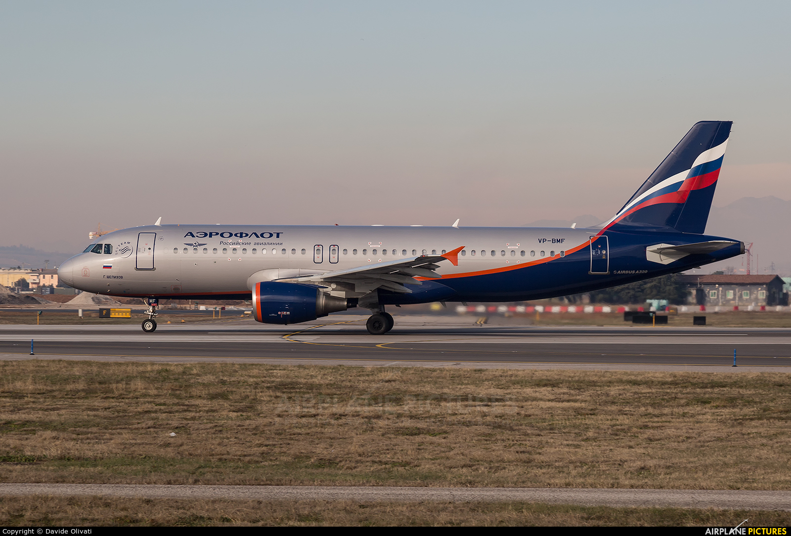 Aeroflot VP-BMF aircraft at Verona - Villafranca