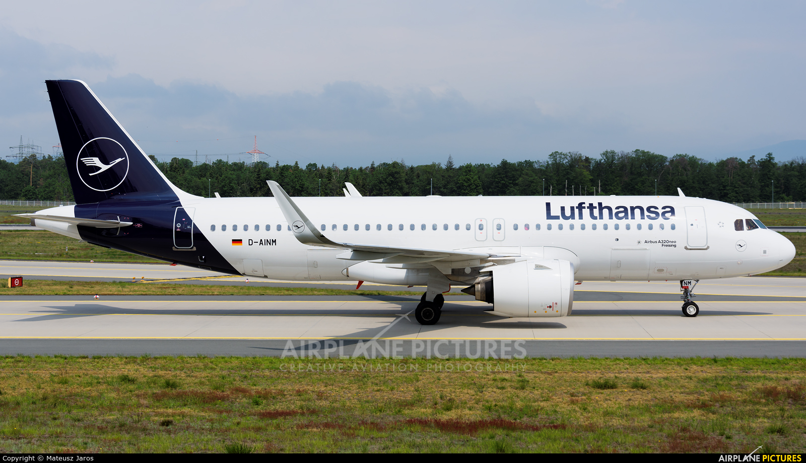 Lufthansa D-AINM aircraft at Frankfurt