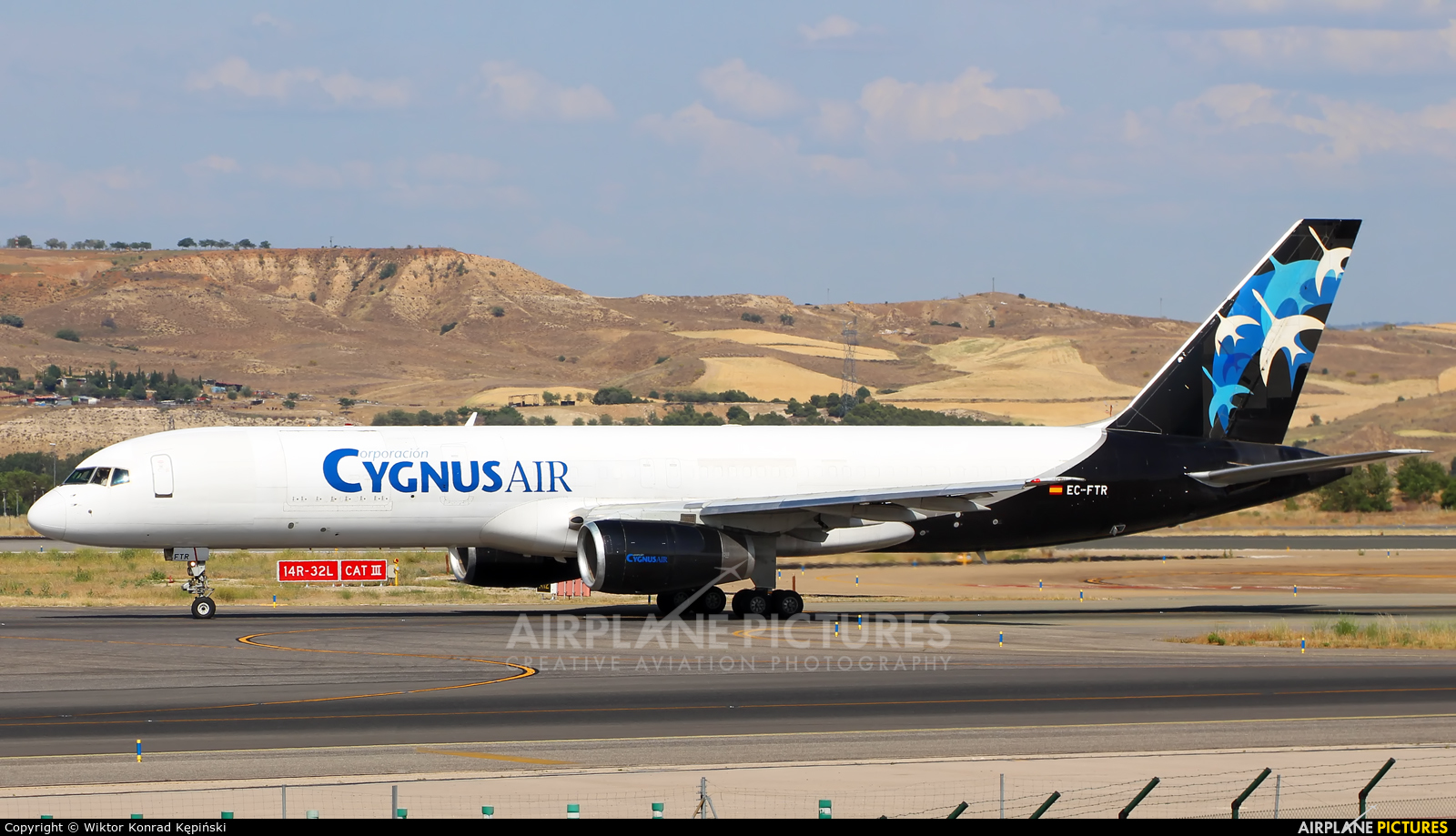 Cygnus Air EC-FTR aircraft at Madrid - Barajas