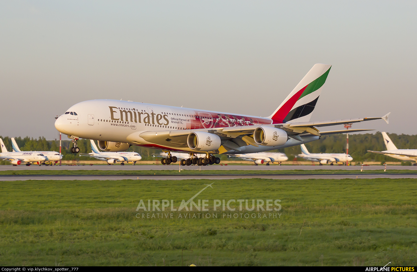 Emirates Airlines A6-EEB aircraft at Moscow - Domodedovo