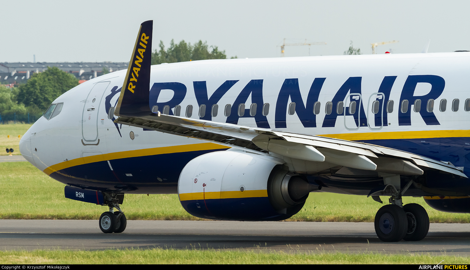Ryanair SP-RSM aircraft at Wrocław - Copernicus