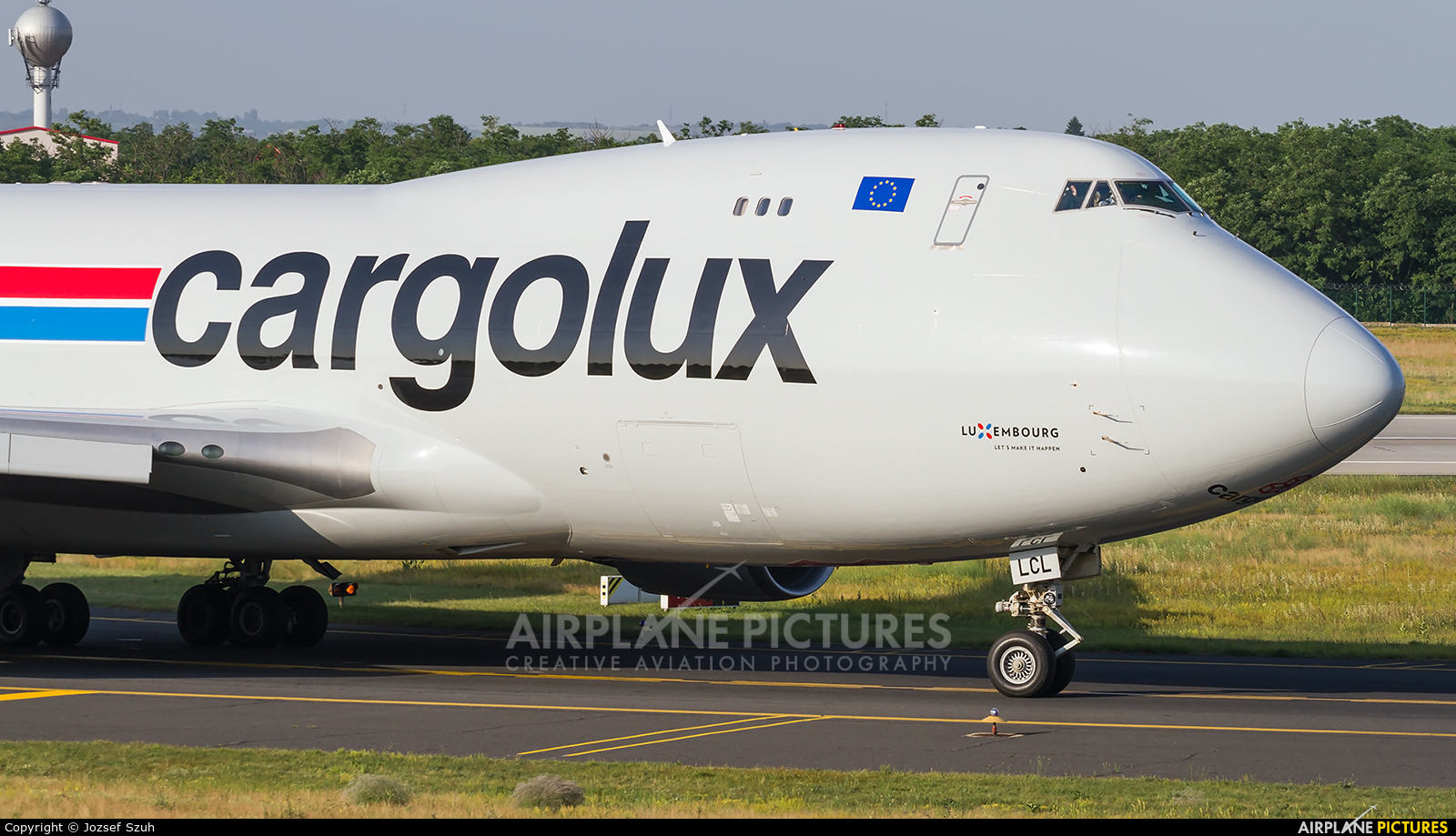 Cargolux LX-LCL aircraft at Budapest Ferenc Liszt International Airport