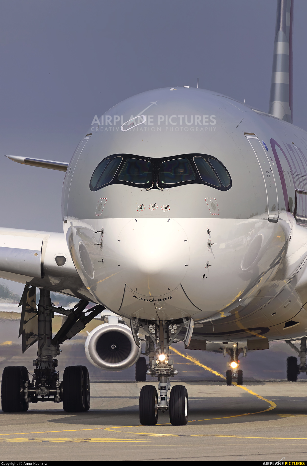 Qatar Airways A7-ALF aircraft at Warsaw - Frederic Chopin