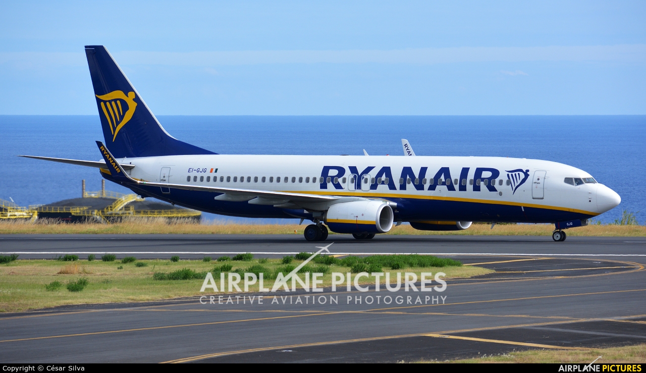 Ryanair EI-GJG aircraft at Azores - Ponta Delgada