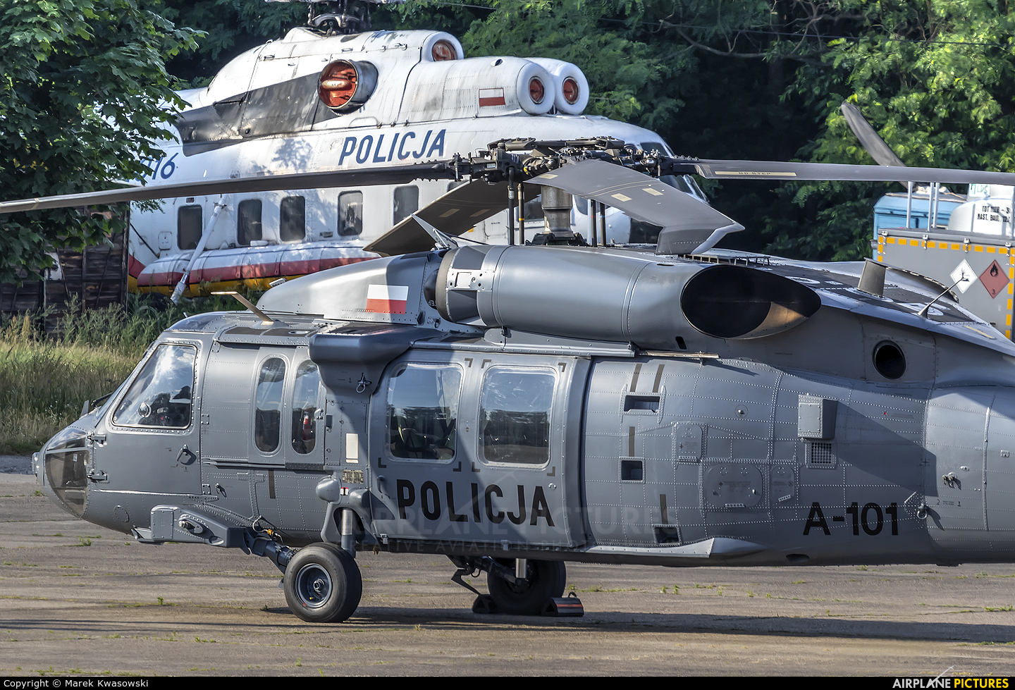Poland - Police SN-70XP aircraft at Warsaw - Babice