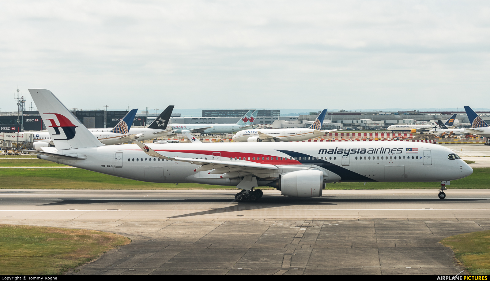 Malaysia Airlines 9M-MAD aircraft at London - Heathrow