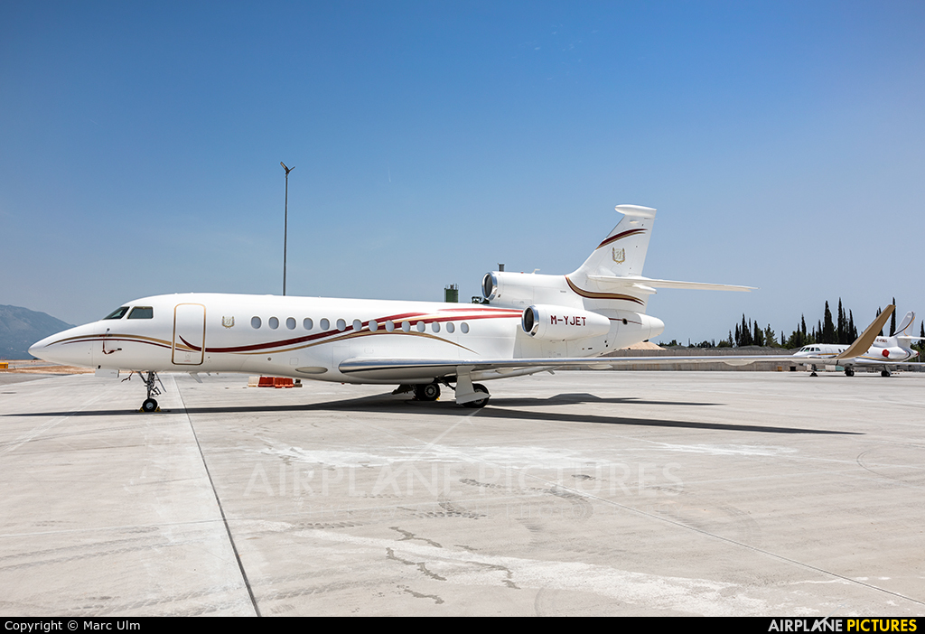 Private M-YJET aircraft at Dubrovnik