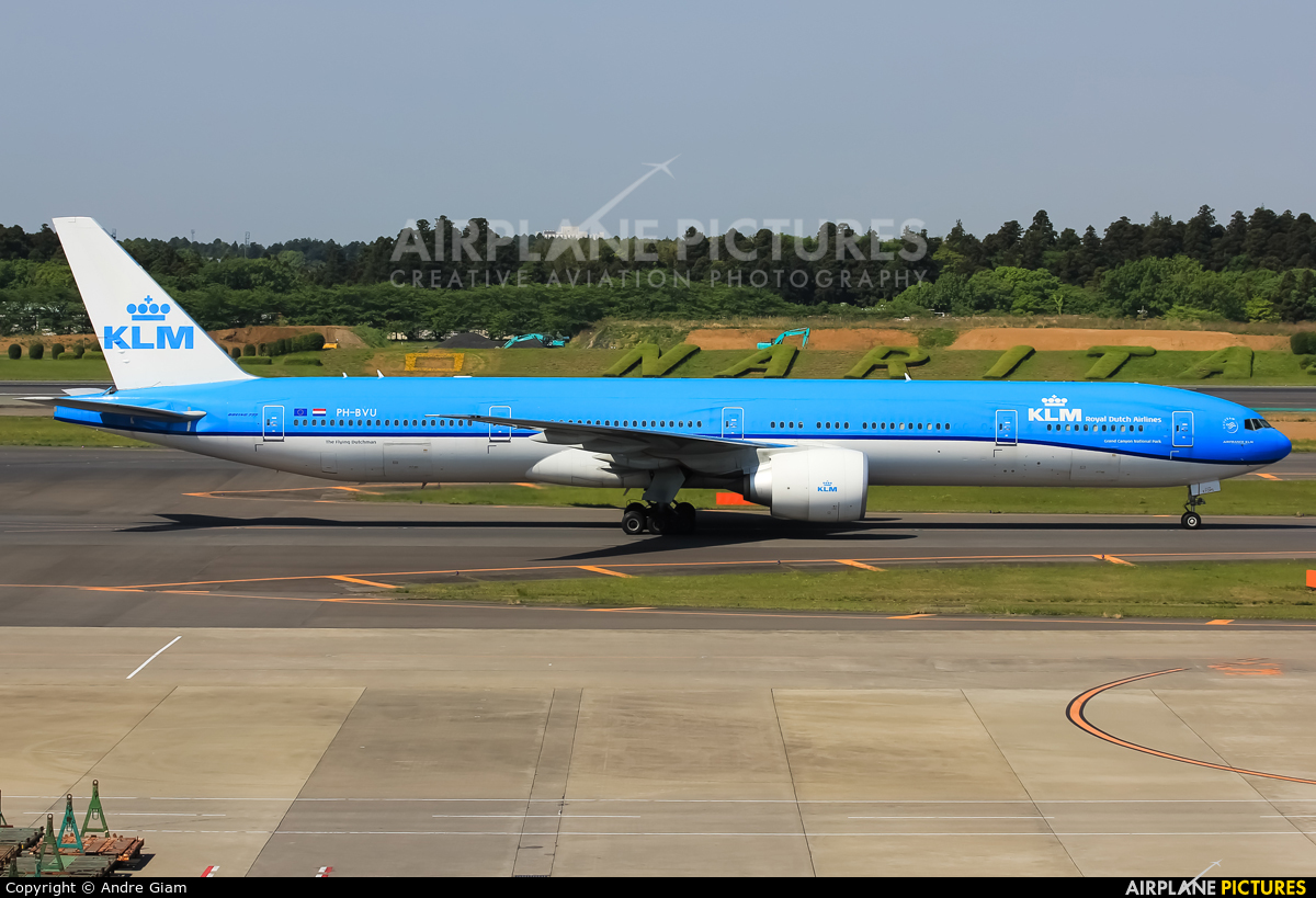 KLM PH-BVU aircraft at Tokyo - Narita Intl