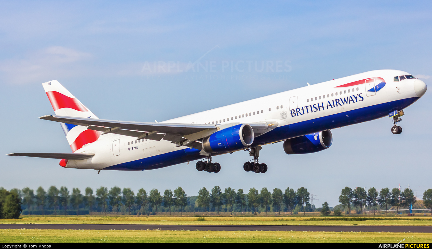 British Airways G-BZHB aircraft at Amsterdam - Schiphol