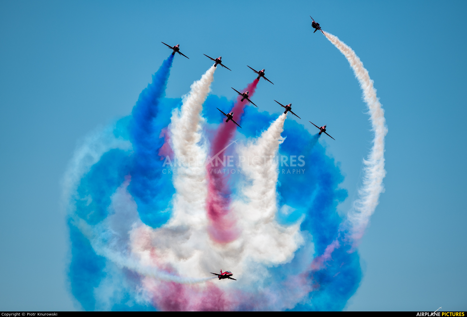 Royal Air Force "Red Arrows" XX319 aircraft at Uden - Volkel