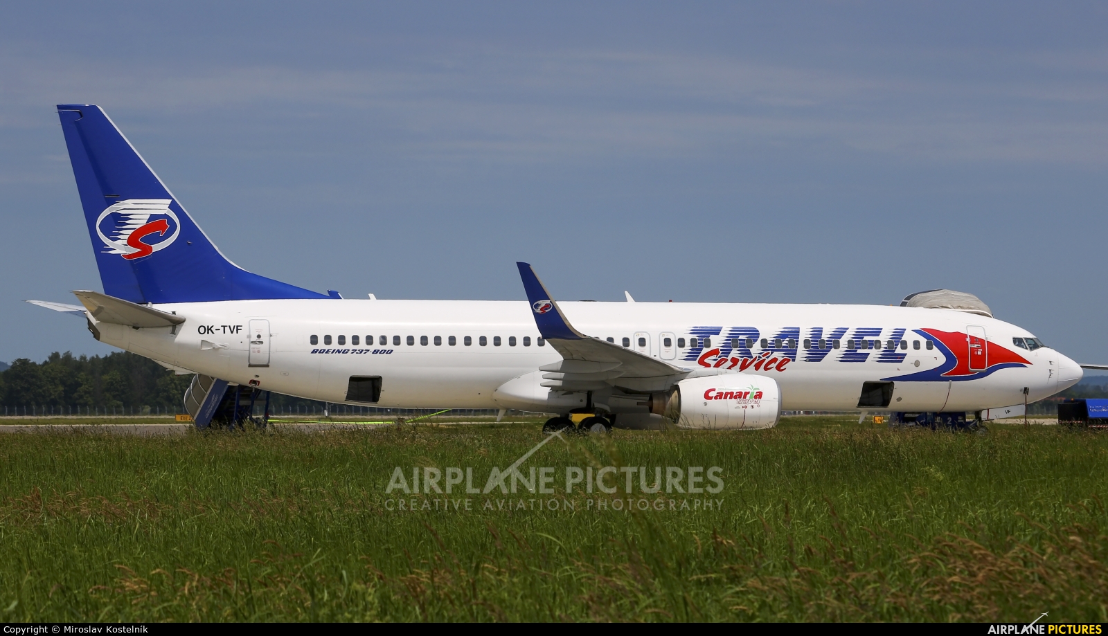 Travel Service OK-TVF aircraft at Ostrava Mošnov