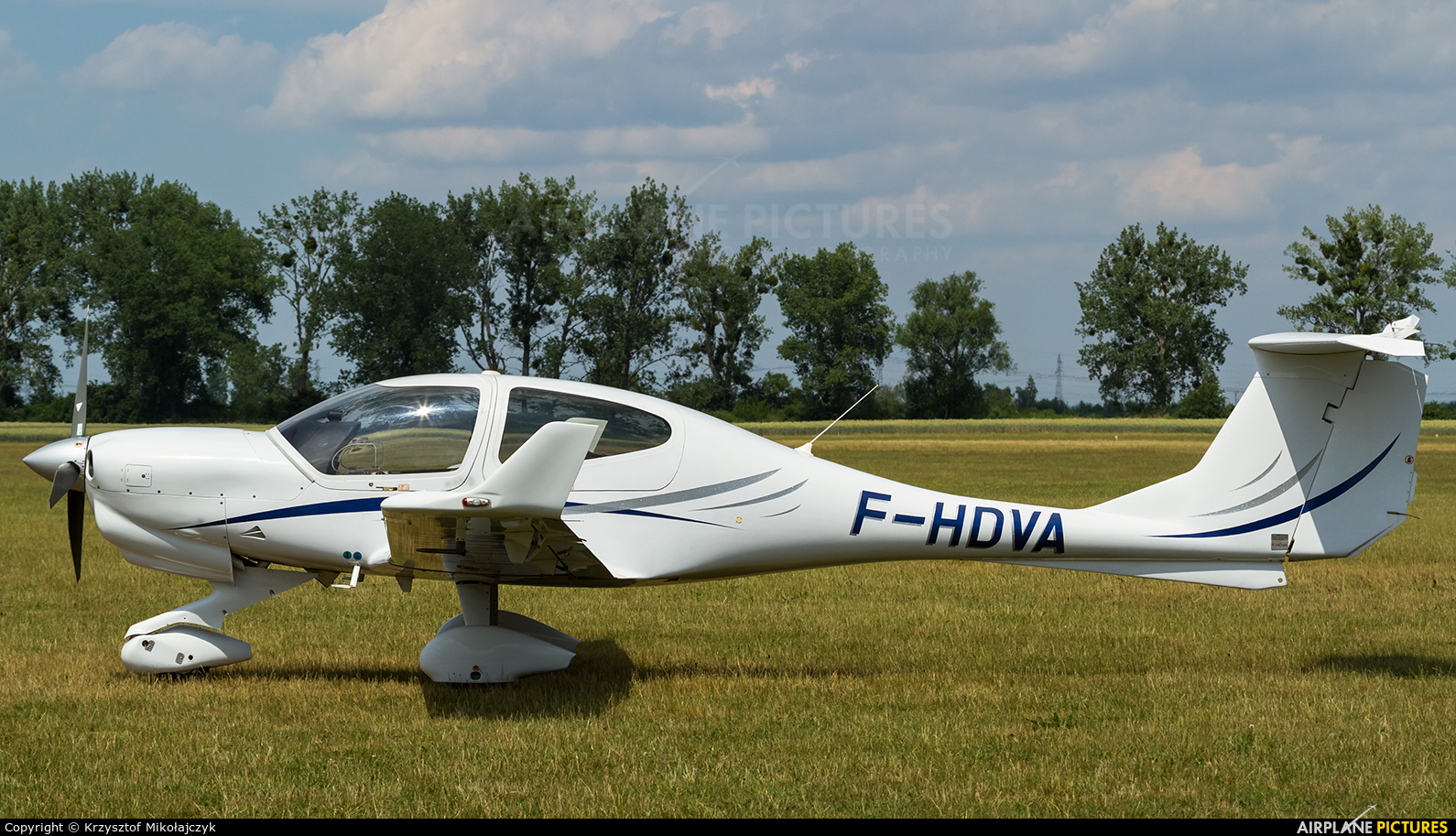 Private F-HDVA aircraft at Wrocław - Szymanów