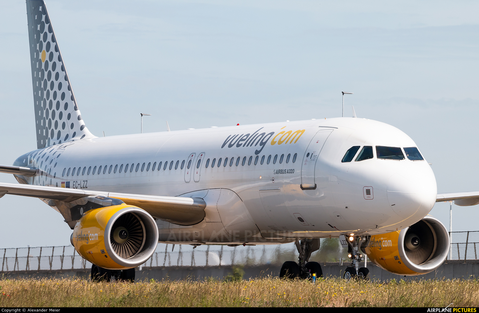 Vueling Airlines EC-LZZ aircraft at Amsterdam - Schiphol