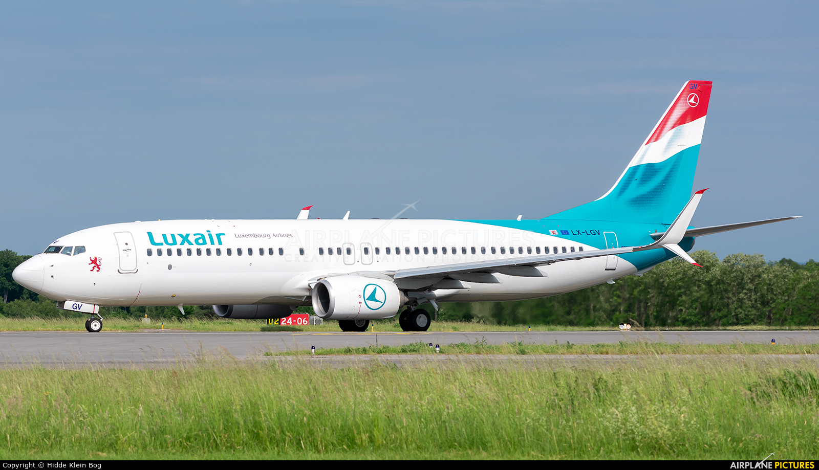 Luxair LX-LGV aircraft at Luxembourg - Findel