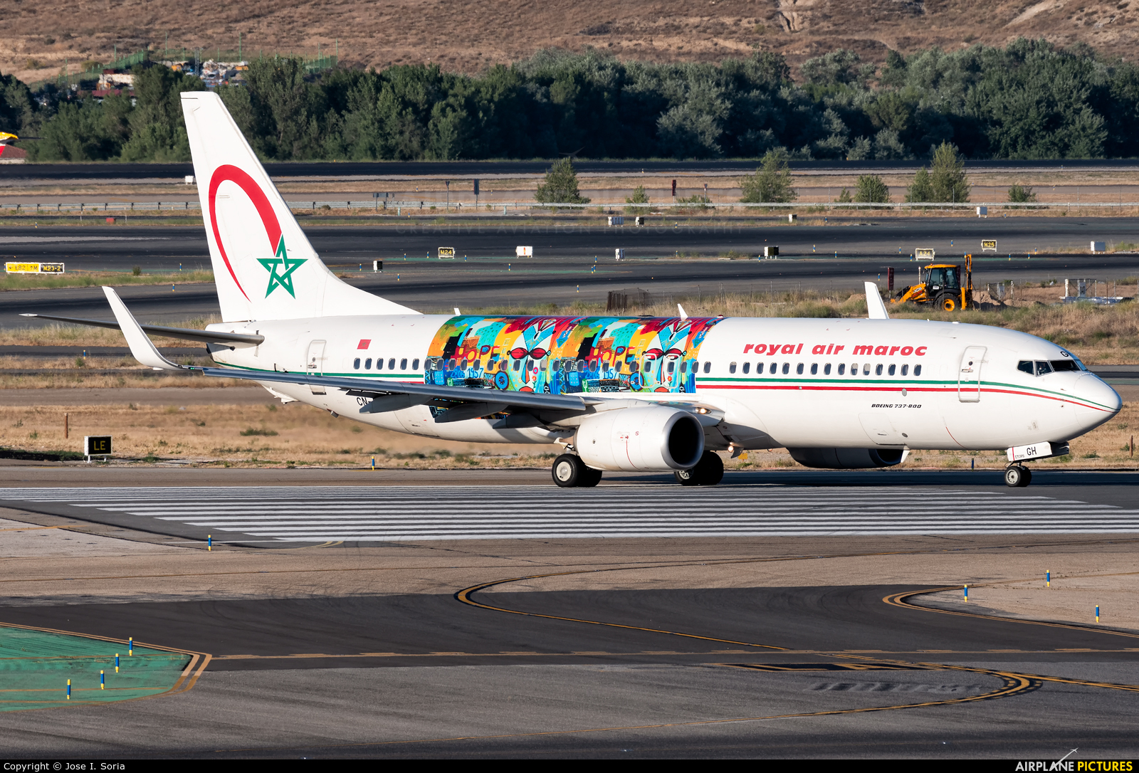 Royal Air Maroc CN-RGH aircraft at Madrid - Barajas