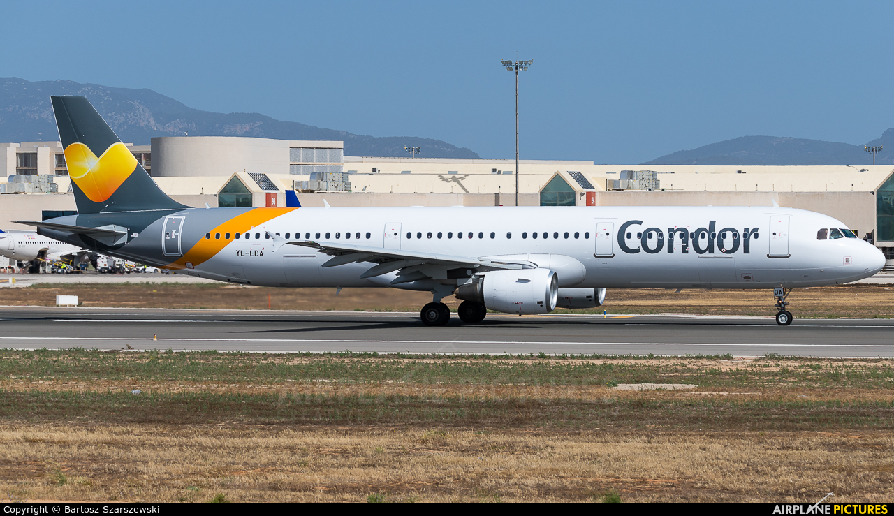Condor YL-LDA aircraft at Palma de Mallorca