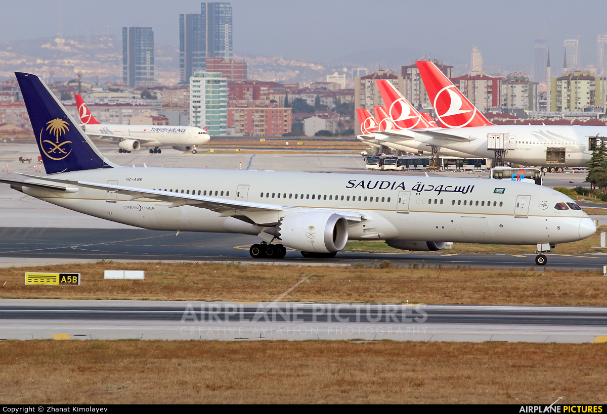 Saudi Arabian Airlines HZ-ARB aircraft at Istanbul - Ataturk