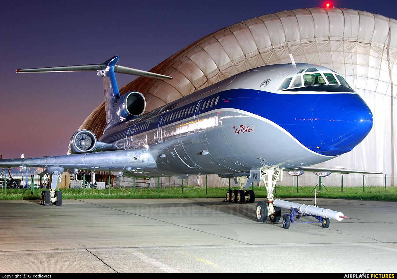 Malev HA-LCA aircraft at Budapest Ferenc Liszt International Airport