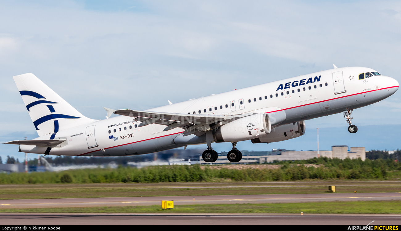 Aegean Airlines SX-DVI aircraft at Helsinki - Vantaa