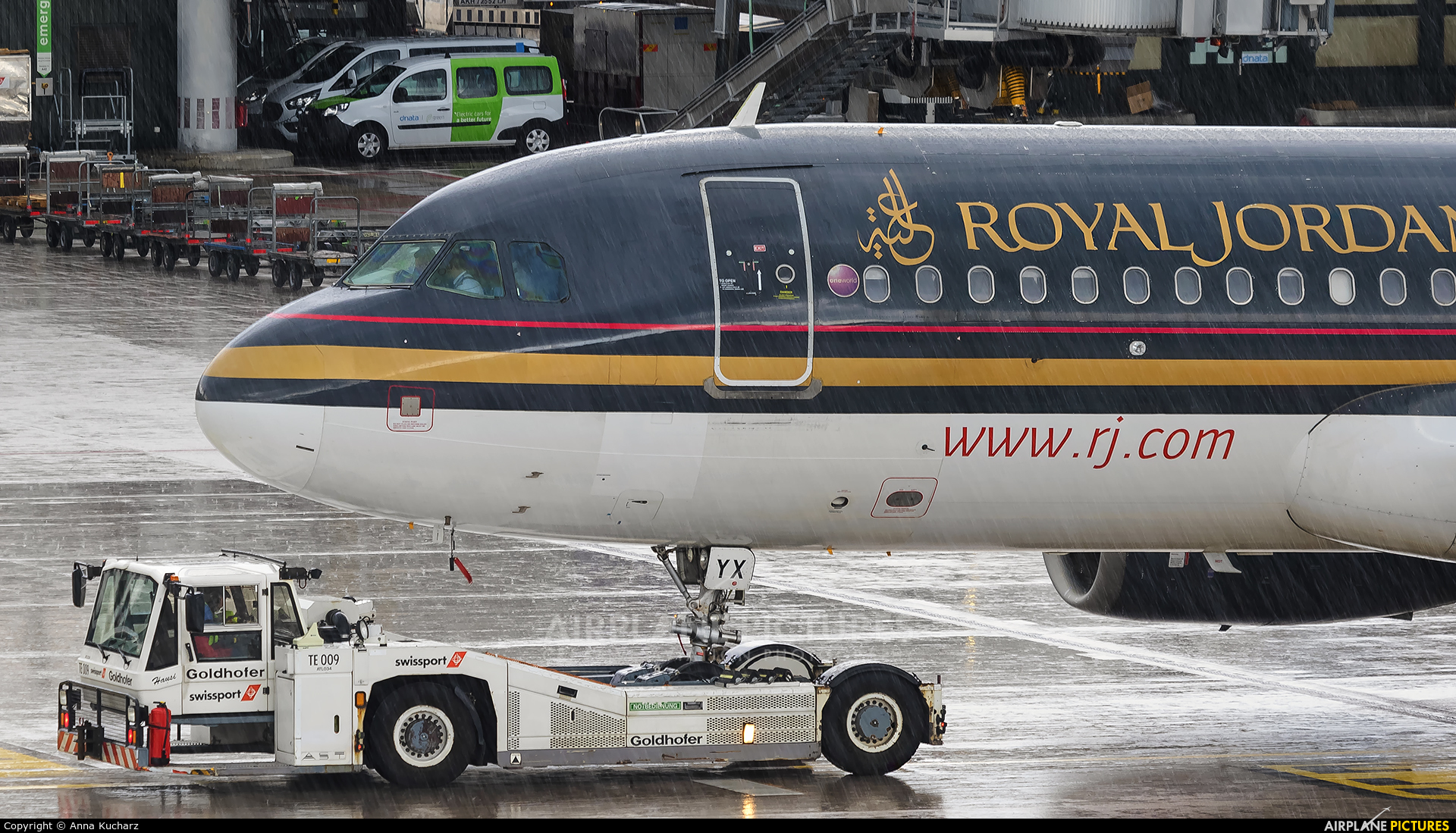 Royal Jordanian JY-AYX aircraft at Zurich