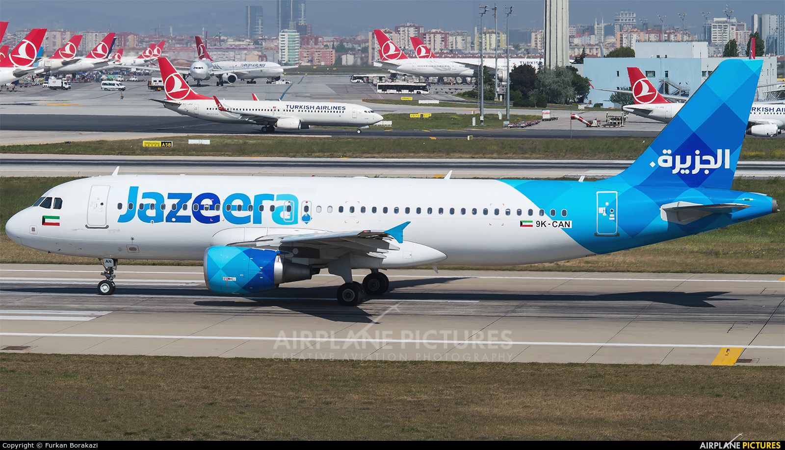 Jazeera Airways 9K-CAN aircraft at Istanbul - Ataturk