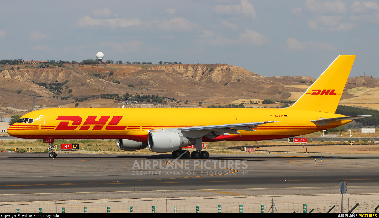 DHL Cargo D-ALEO aircraft at Madrid - Barajas