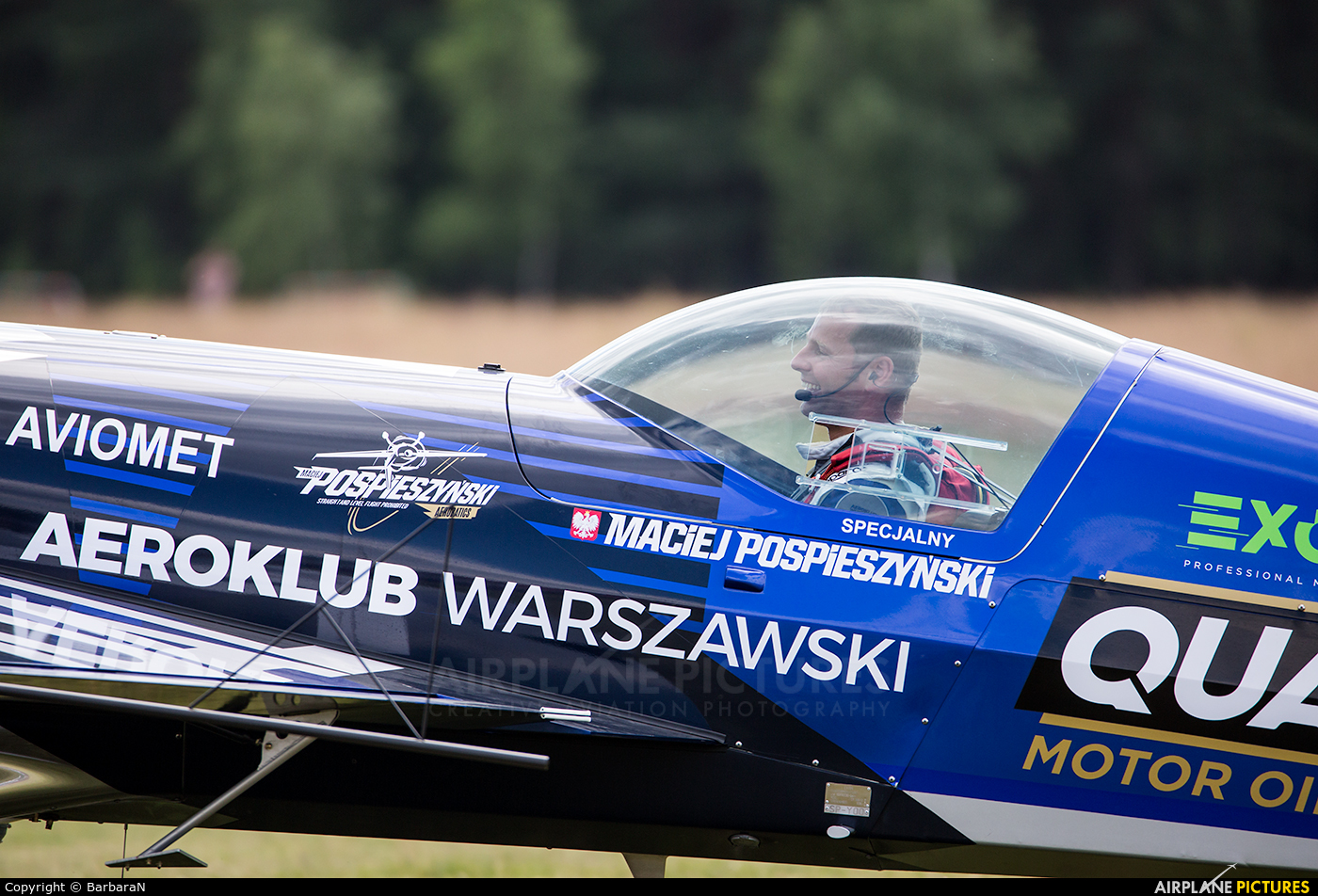 Maciej Pospieszyński - Aerobatics SP-YOO aircraft at Nowy Targ