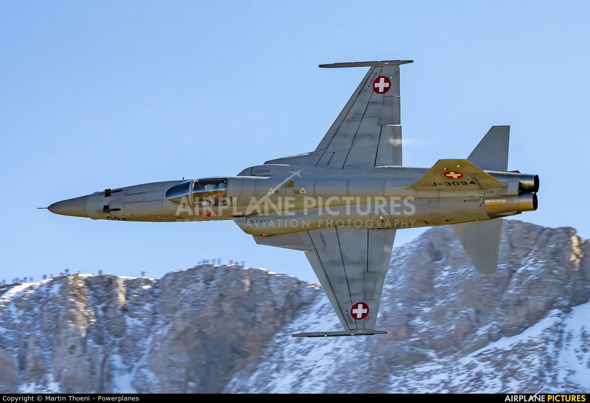 Switzerland - Air Force J-3094 aircraft at Axalp - Ebenfluh Range