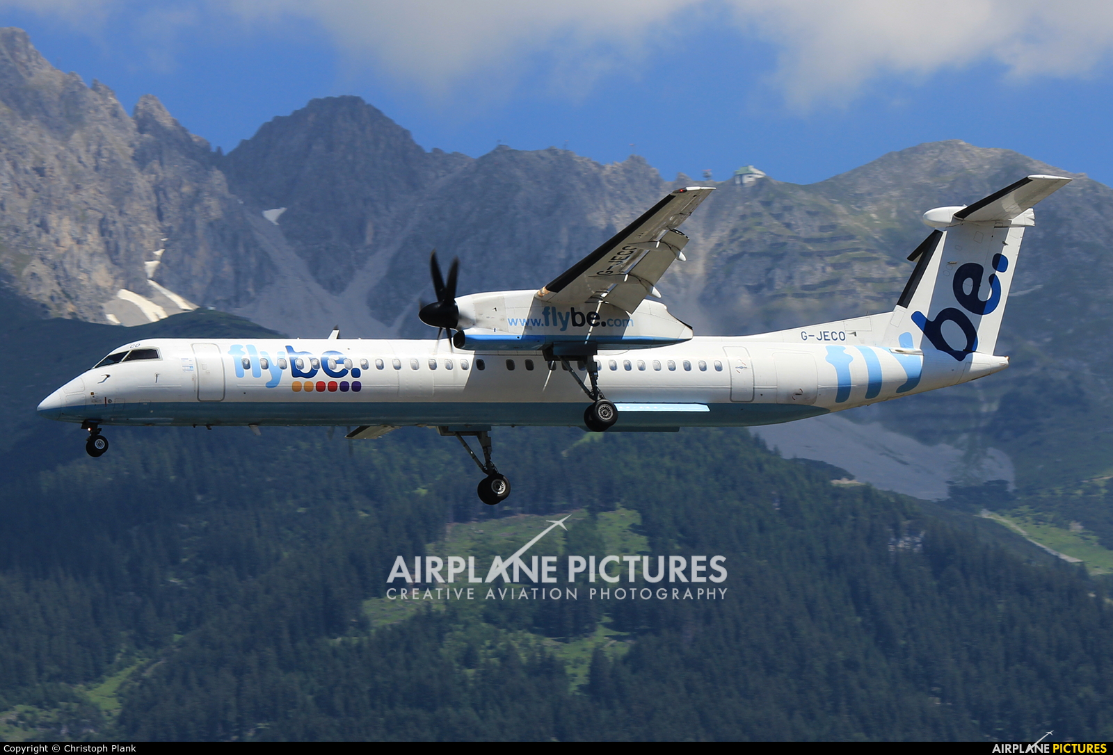 Flybe G-JECO aircraft at Innsbruck