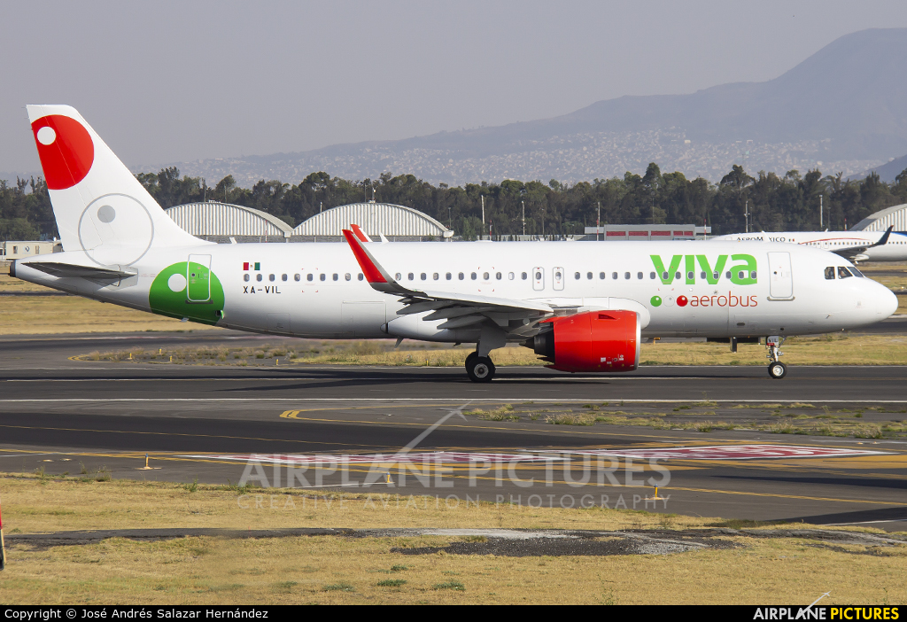 VivaAerobus XA-VIL aircraft at Mexico City - Licenciado Benito Juarez Intl