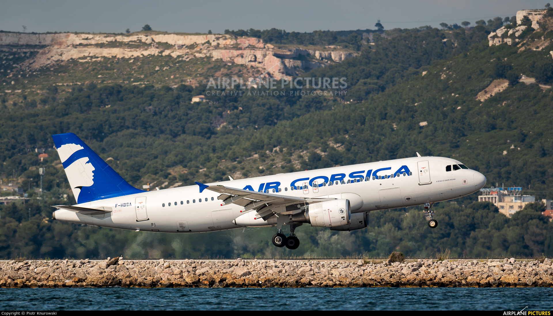 Air Corsica F-HBSA aircraft at Marseille Provence