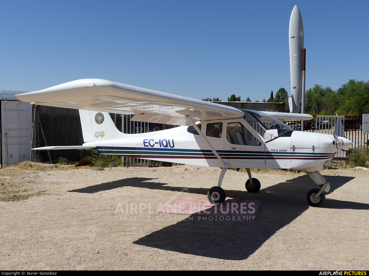 Private EC-IQU aircraft at Camarenilla