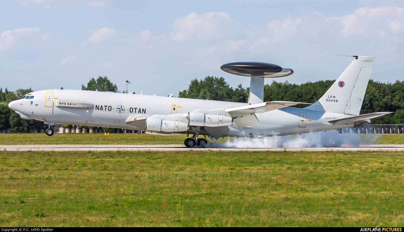 NATO LX-N90448 aircraft at Pardubice