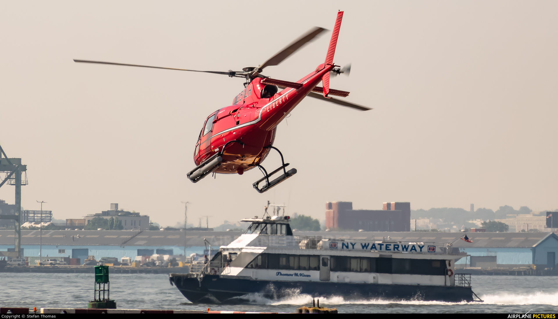 Liberty Helicopters N351LH aircraft at Downtown Manhattan Heliport