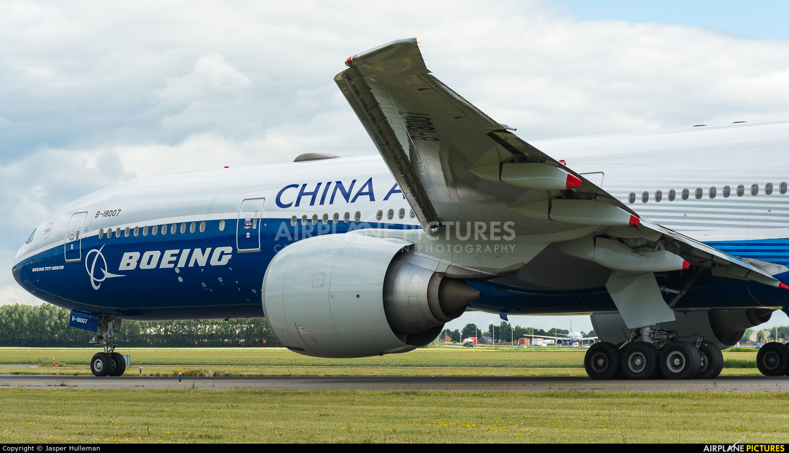 China Airlines B-18007 aircraft at Amsterdam - Schiphol