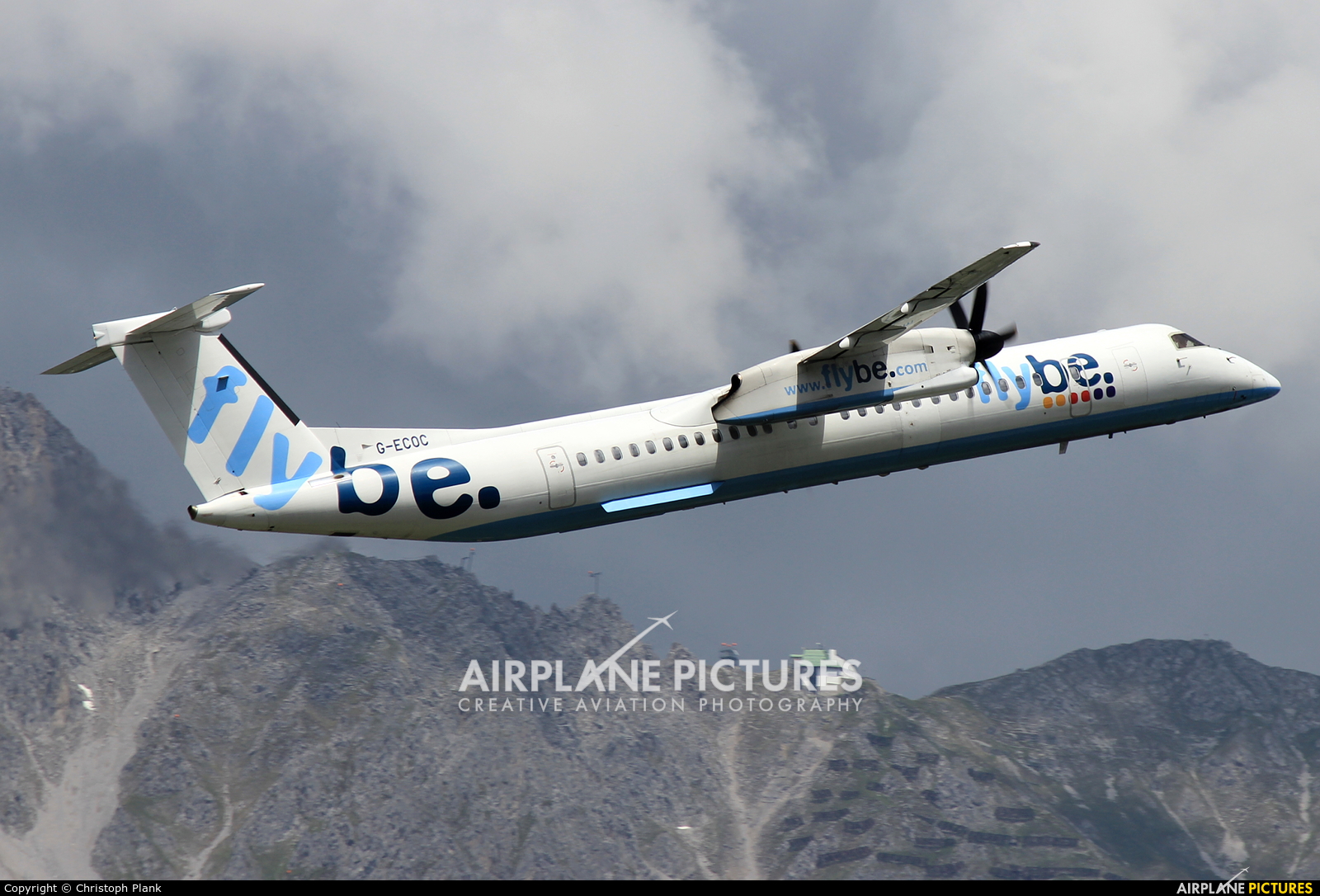 Flybe G-ECOC aircraft at Innsbruck