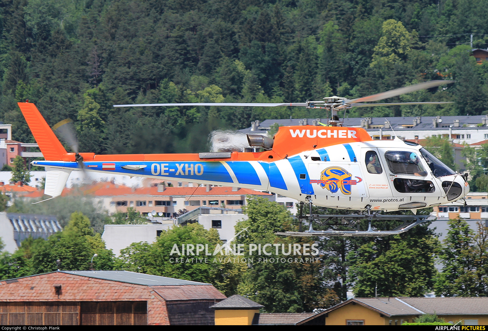 Wucher Helicopter OE-XHO aircraft at Innsbruck