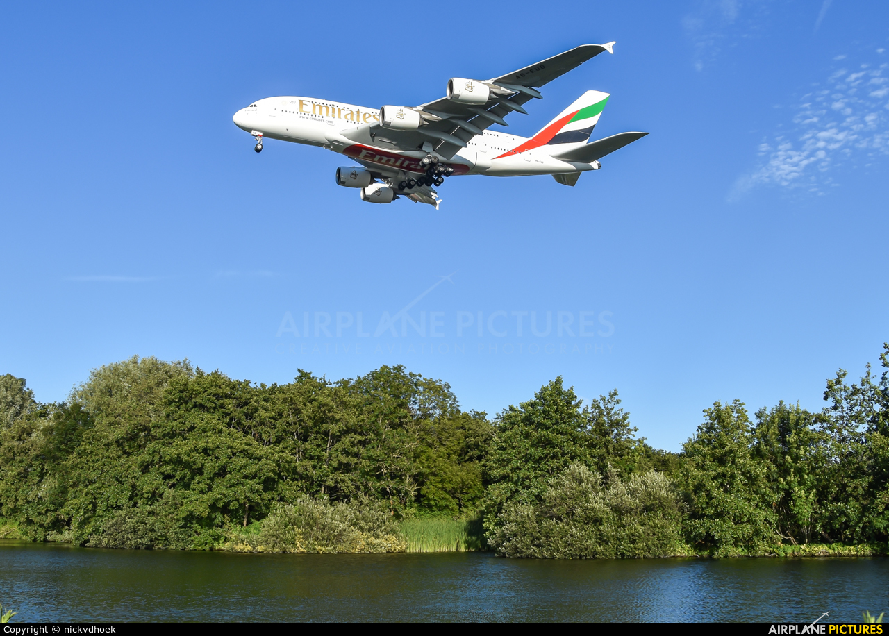 Emirates Airlines A6-EUD aircraft at Amsterdam - Schiphol