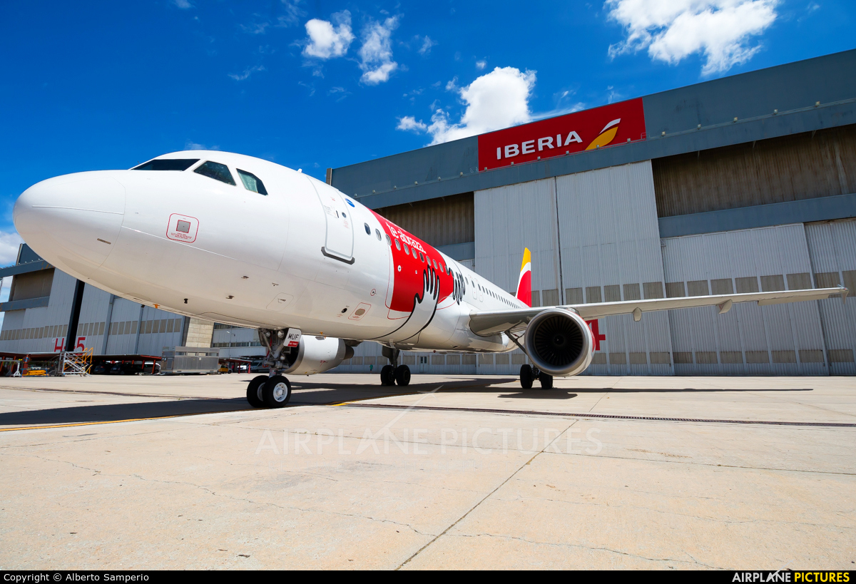 Iberia Express EC-MUF aircraft at Madrid - Barajas