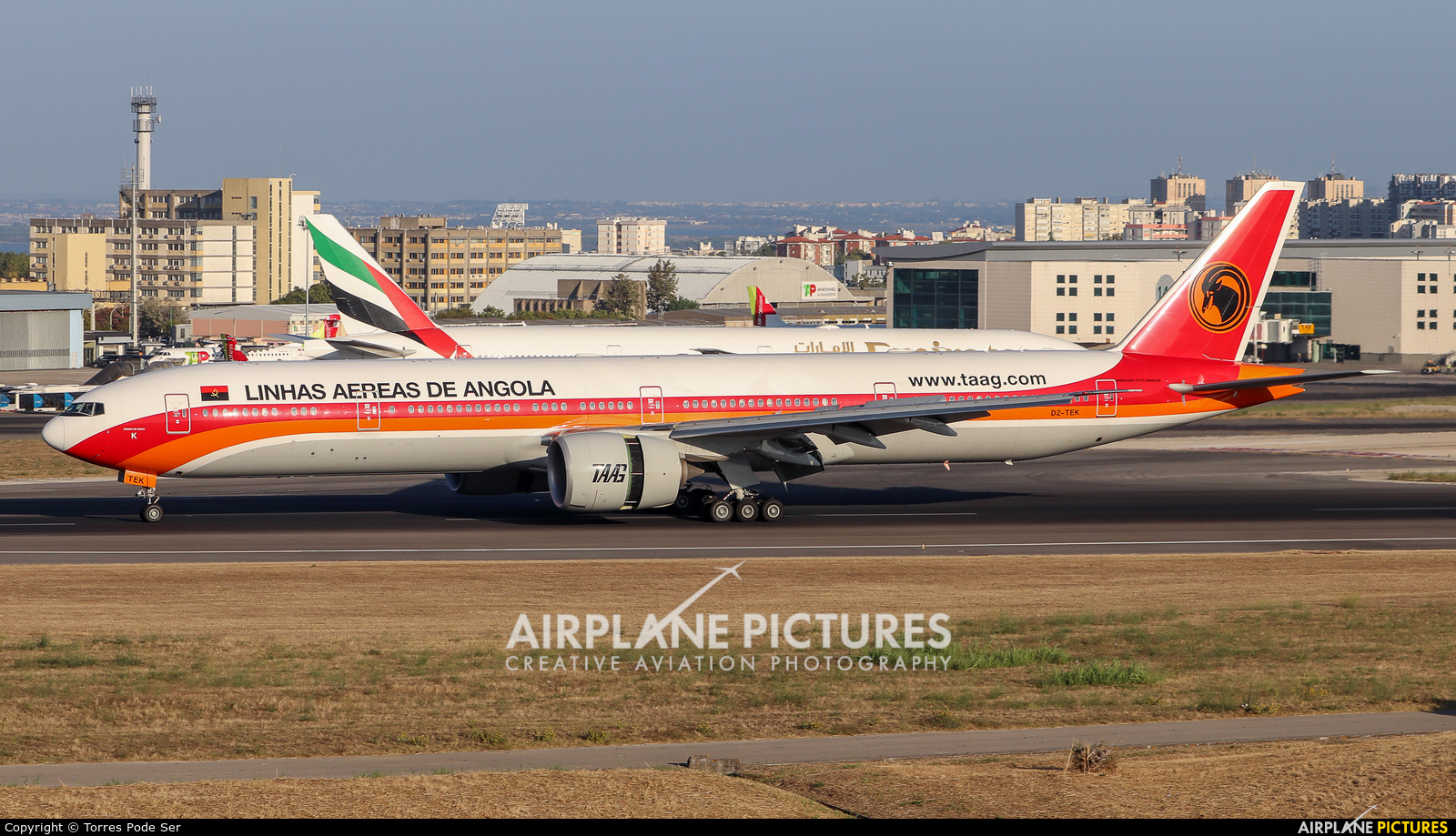 TAAG - Angola Airlines D2-TEK aircraft at Lisbon
