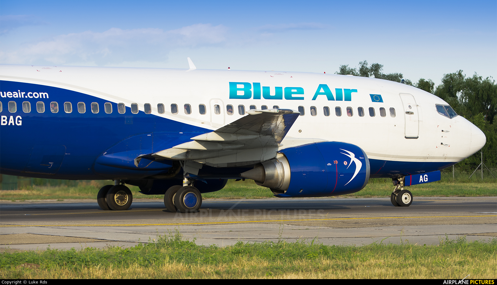 Blue Air YR-BAG aircraft at Bucharest - Henri Coandă