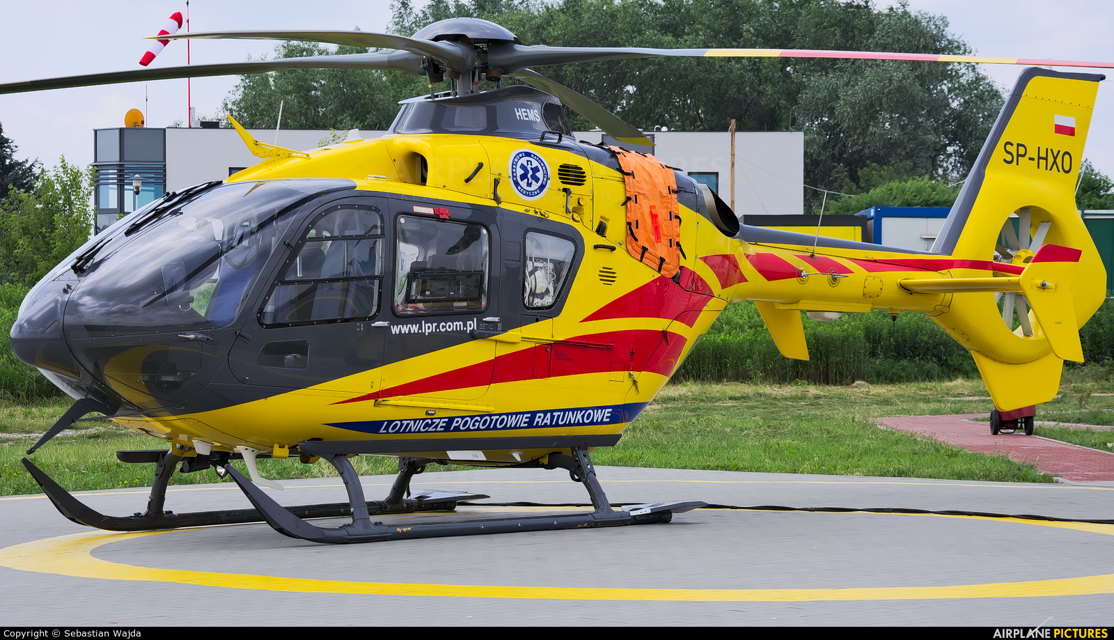 Polish Medical Air Rescue - Lotnicze Pogotowie Ratunkowe SP-HXO aircraft at Płock