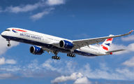 G-XWBA - British Airways Airbus A350-1000 aircraft