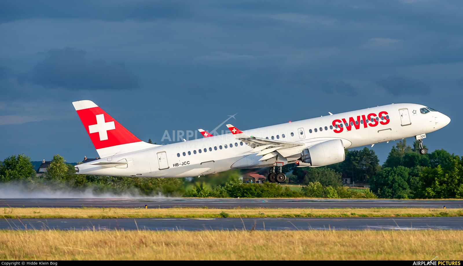 Swiss HB-JCC aircraft at Luxembourg - Findel
