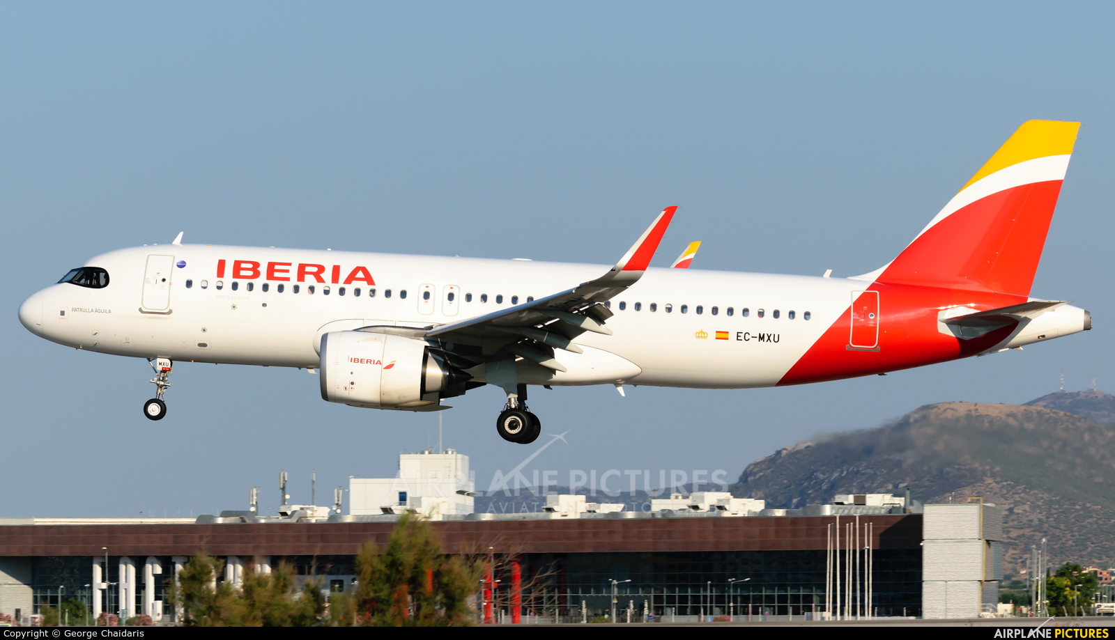 Iberia EC-MXU aircraft at Athens - Eleftherios Venizelos